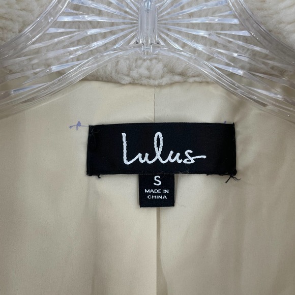 Lulu's Isn't She Cozy Cream Color Block Faux Fur Jacket - Picture 3 of 8